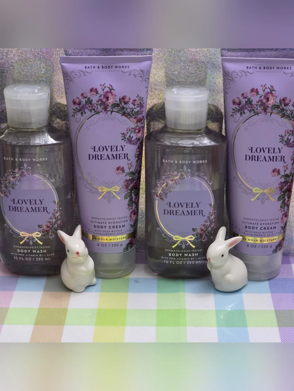 Bath & Body Works Lovely Dreamer 4 Piece Body Wash & Body Cream Set NEW Rare